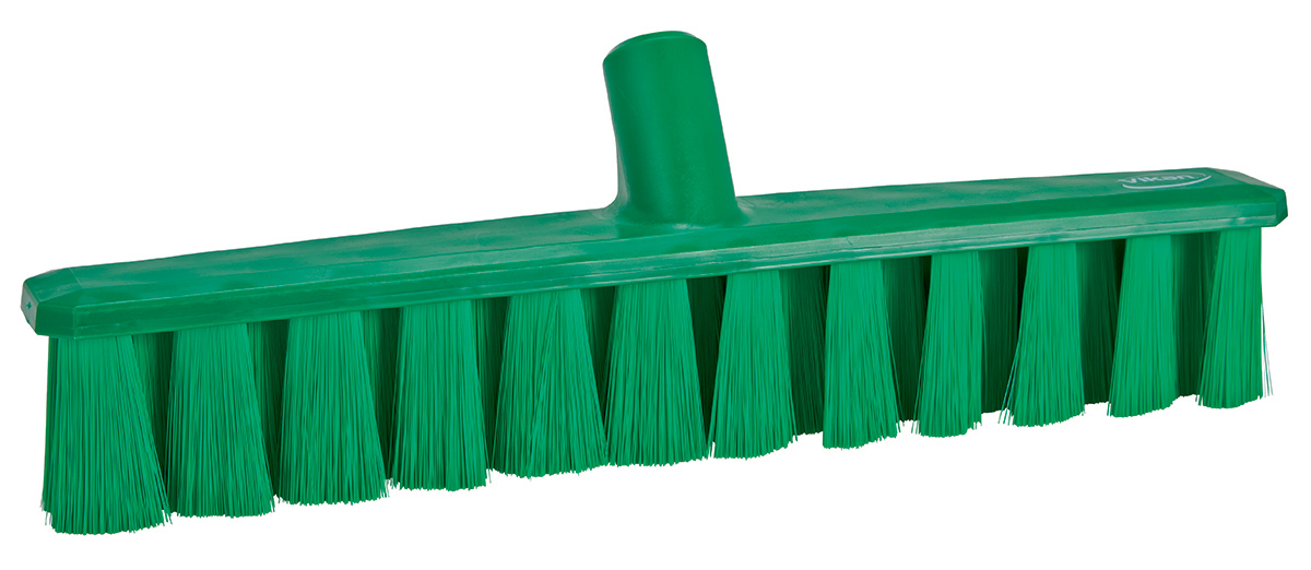 Vikan Broom, Green With PET Bristles