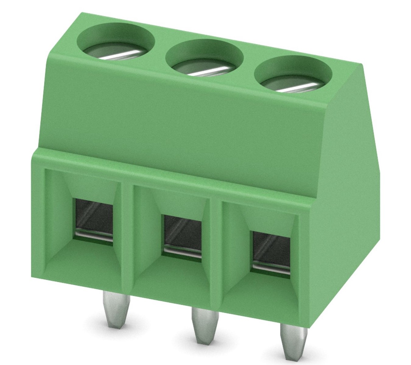 Phoenix Contact MKDS 1/ 3-3.5 Series PCB Terminal Block, 3-Contact, 3.5mm Pitch, Through Hole Mount, 1-Row, Screw