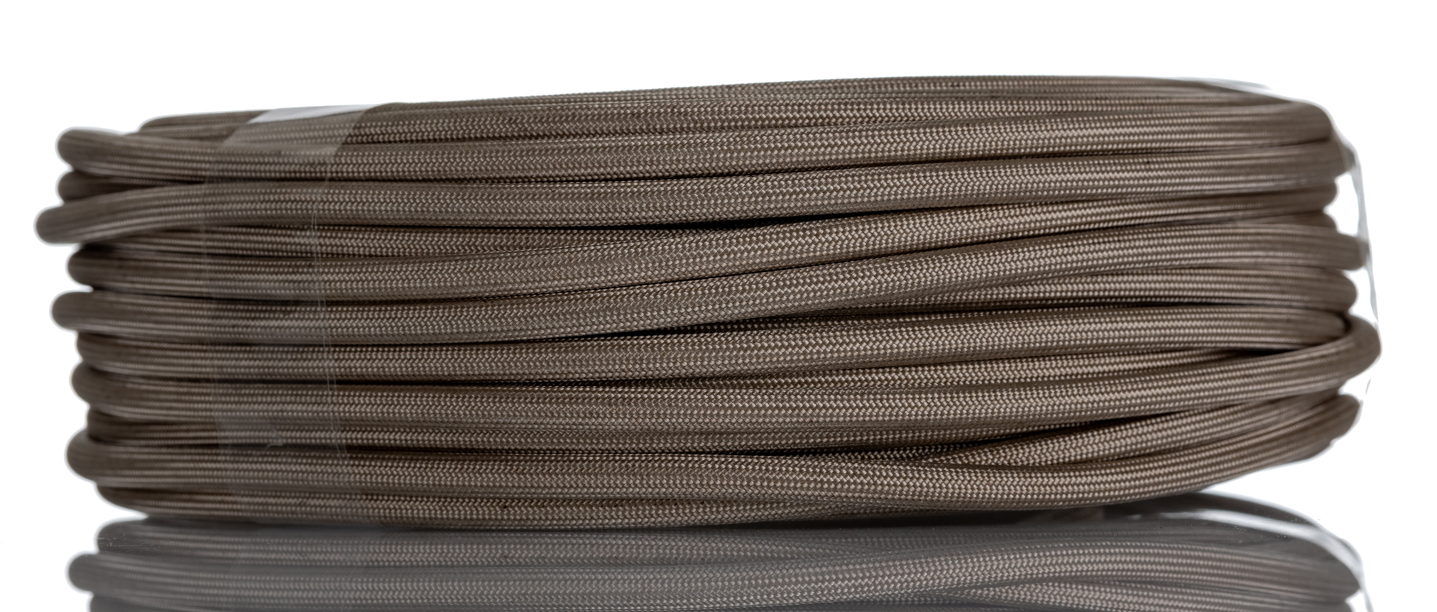 HellermannTyton Braided Fibreglass Natural Cable Sleeve, 4mm Diameter, 25m Length, GSS Series