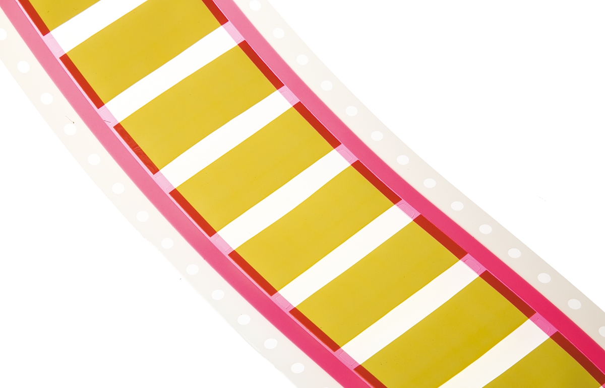 TE Connectivity Yellow Heatshrink Labels, 50mm Width, 250 Qty