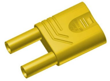 Hirschmann Test & Measurement Yellow Male Banana Connector, 4 mm Connector, Unsprung Socket 4 mm Termination, 32A, 1kV,