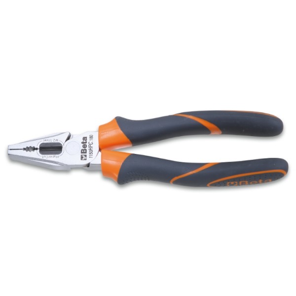 BETA Combination Pliers, 180 mm Overall, Straight Tip, 42mm Jaw
