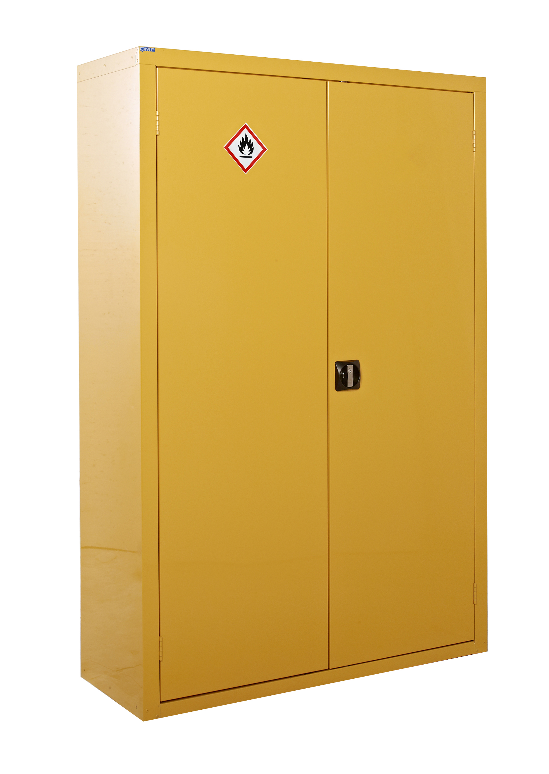 RS PRO Yellow Steel Lockable 2 Door Hazardous Substance Cabinet, 1800mm x 1200mm x 460mm