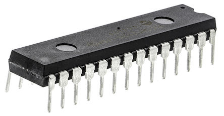 Microchip, 8 bit PIC, PIC18F2525 Microcontroller, 40 MHz, 48kB FLASH, 28-Pin SPDIP