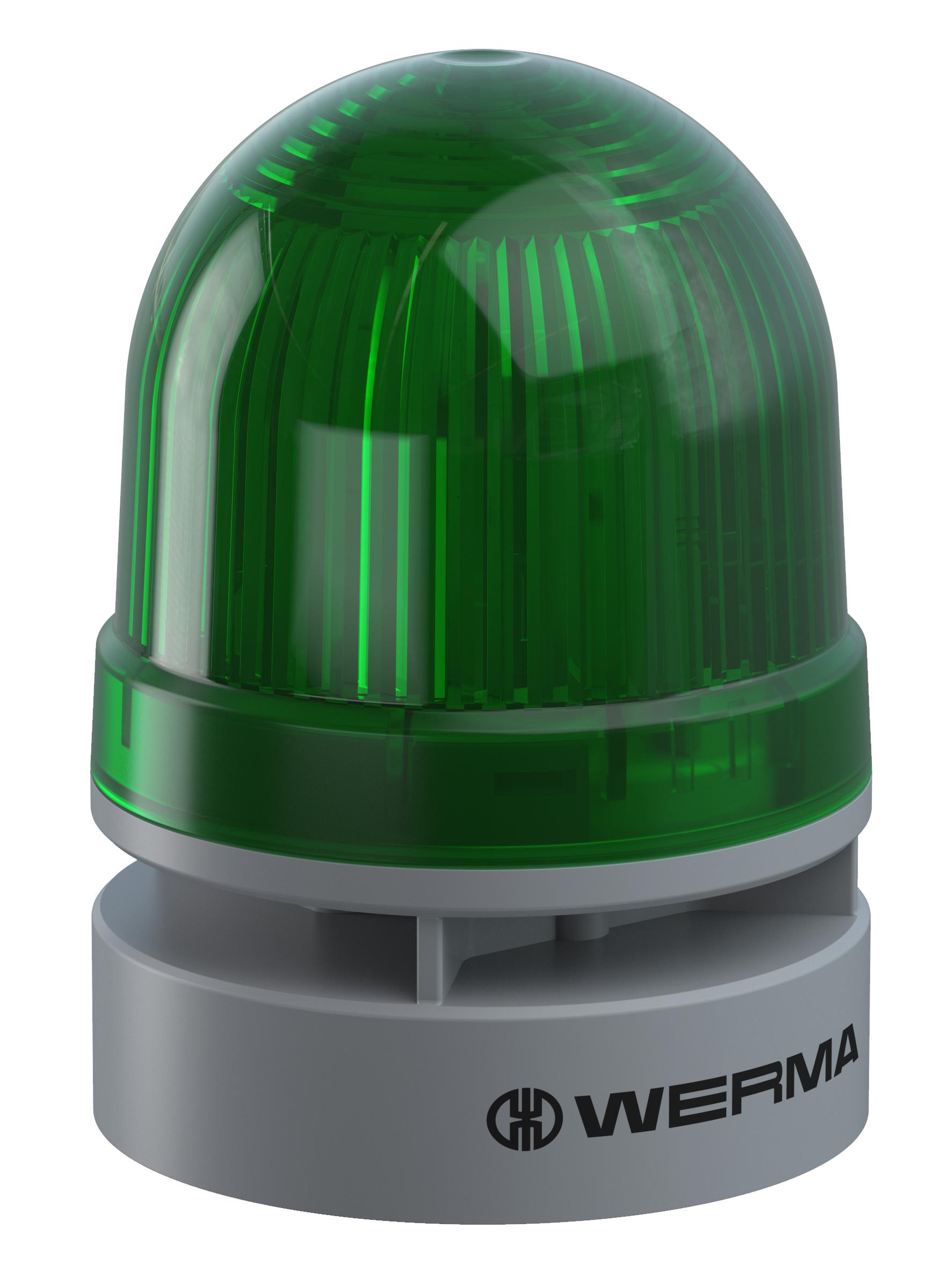 Werma 460 Series Green Sounder Beacon, 24 V, IP65, Wall Mount, 114dB at 1 Metre