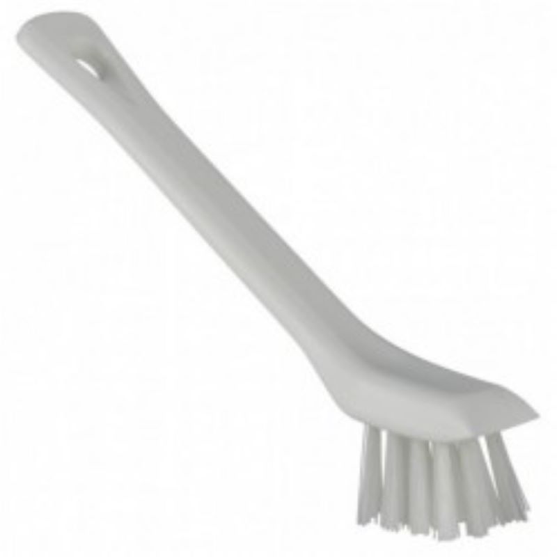 Vikan Hard Bristle White Hand Brush, 150mm bristle length, Polyester bristle material