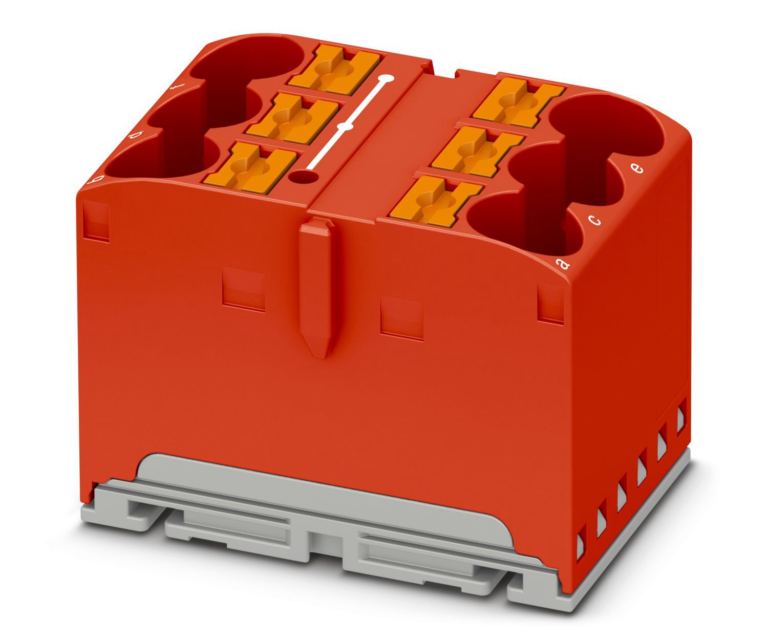 Phoenix Contact Distribution Block, 6 Way, 57A, 450 V, Red