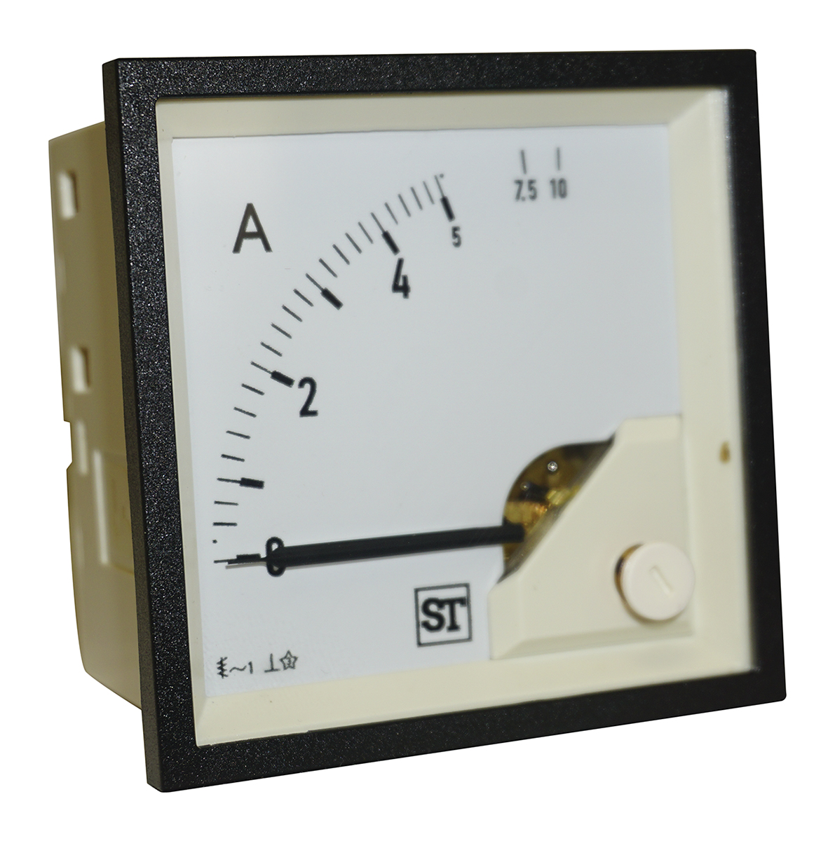 Sifam Tinsley Sigma Analogue Panel Ammeter 5A AC, 68mm x 68mm Moving Iron