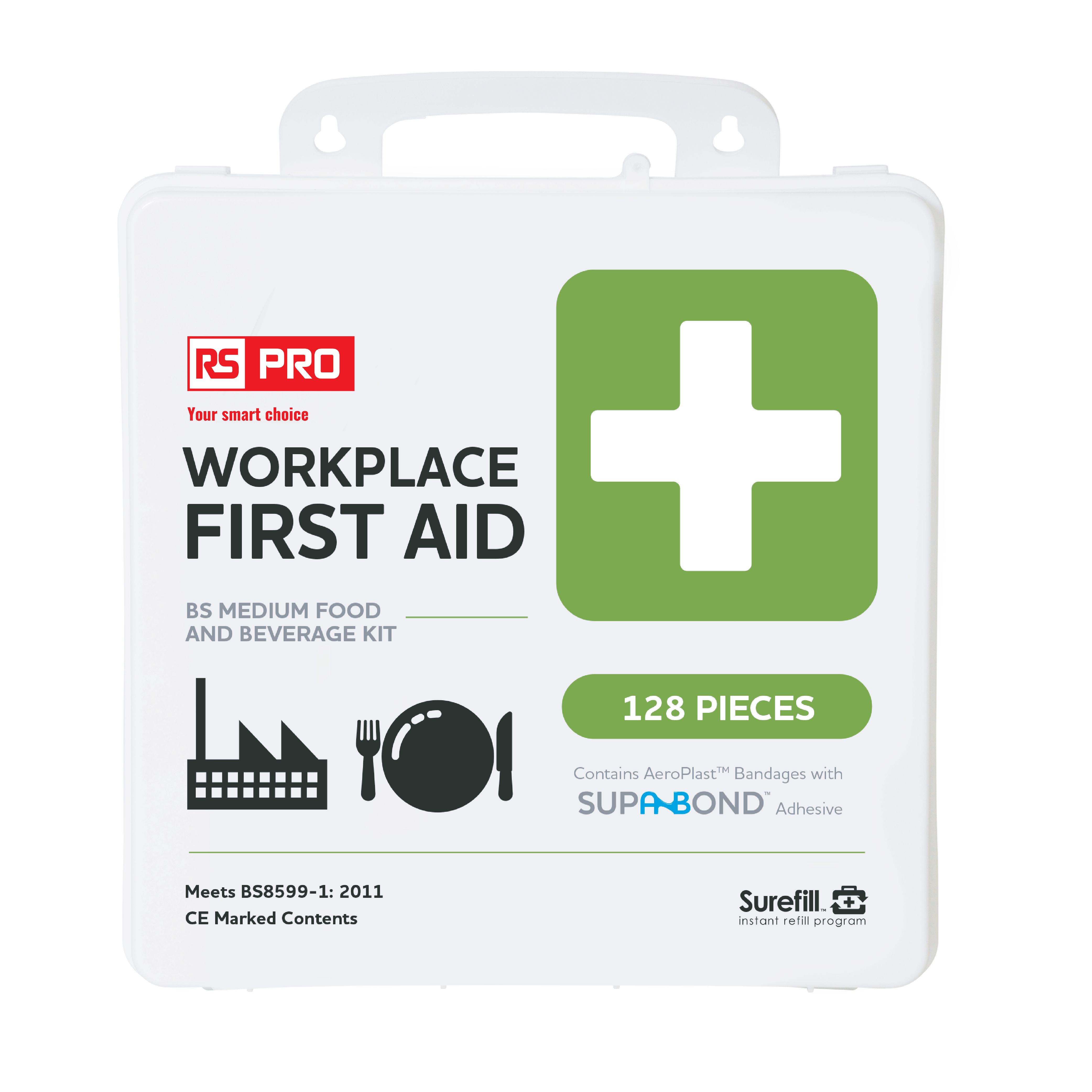 RS PRO First Aid Kit for 100 Person/People, Carrying Case