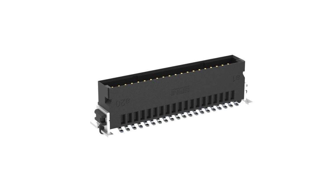 ERNI SMC Series Vertical Surface PCB Header, 40 Contact(s), 1.27 mm Pitch, 2 Row, Shrouded