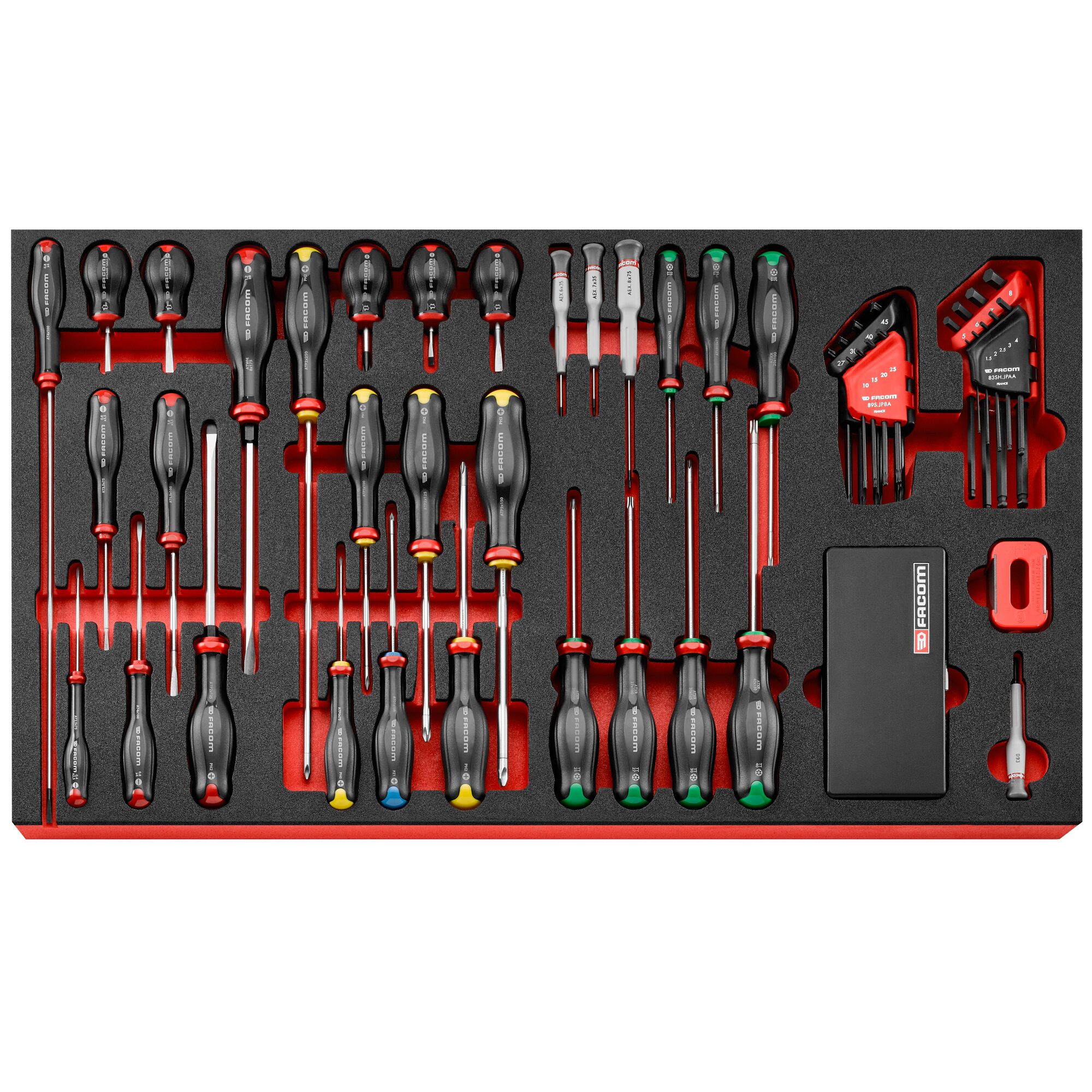 Facom 51 Piece Screwdriver Kit Tool Kit with Case