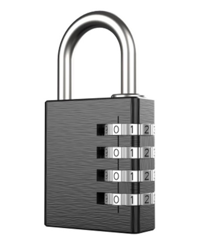 RS PRO Combination Aluminium Combination Padlock, Keyed Alike, 6mm Shackle, 13mm Body