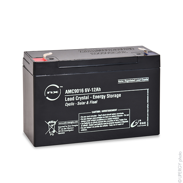 ENIX Energies 6V Standard Sealed Lead Acid Battery, 12Ah