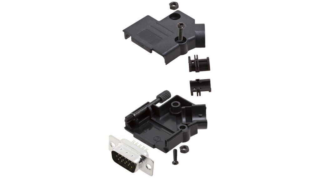 Encitech Connectors, 6355 Series D Sub Hoods For Use With For Cable