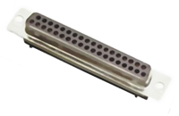 MH Connectors MH105 25 Way Cable Mount D-sub Connector Socket, 2.77mm Pitch