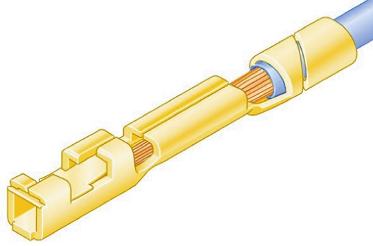 Amphenol Communications Solutions Mini-PV Series Female Crimp Terminal, 26AWG Min, 22AWG Max