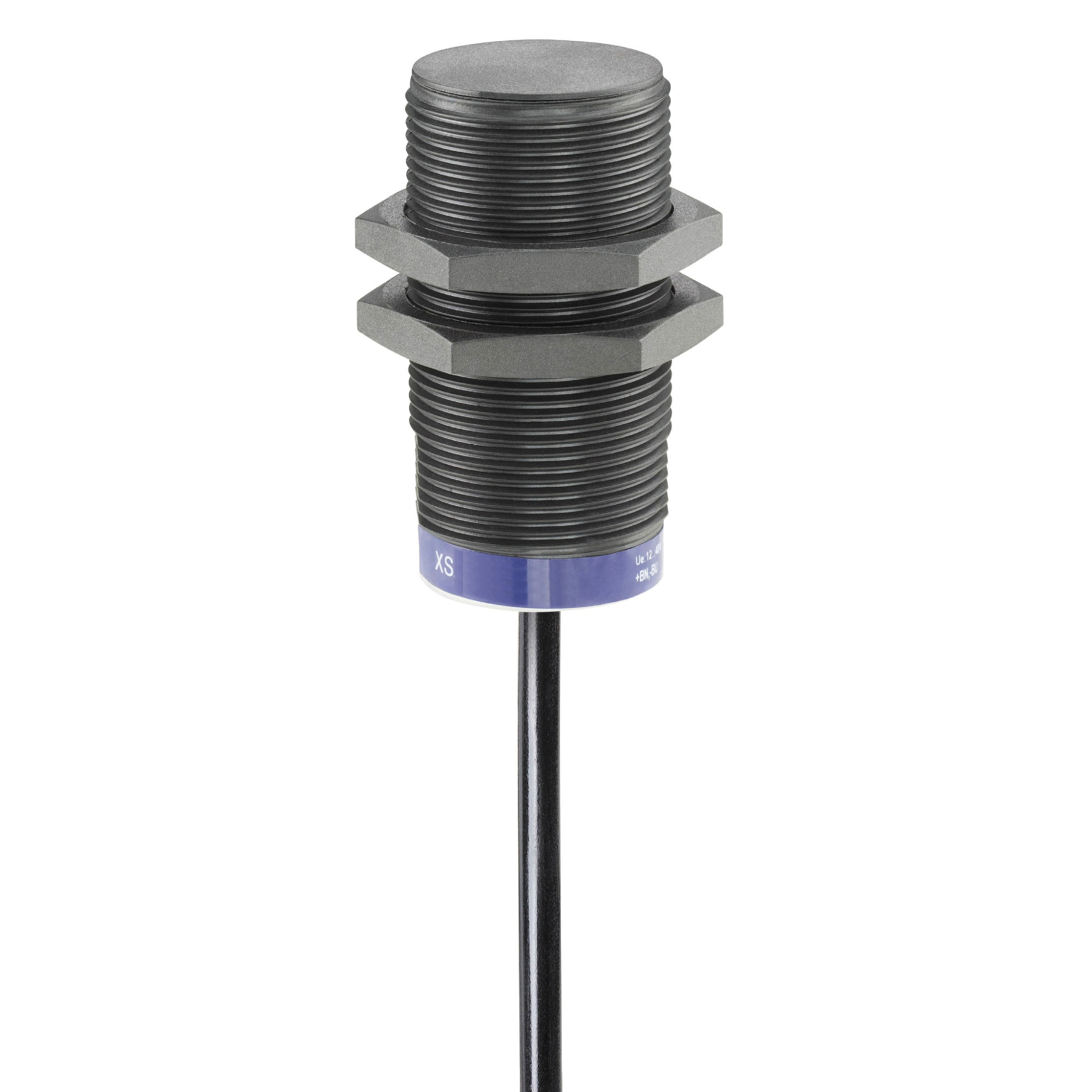 Telemecanique Sensors Inductive Threaded Barrel Proximity Sensor, M18, 8 mm Detection, PNP NC, 12 → 48 V dc