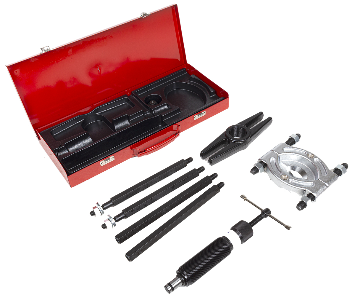 RS PRO Hydraulic Bearing Puller, 75 → 105 mm Capacity, 10.0t Force, 8-Piece