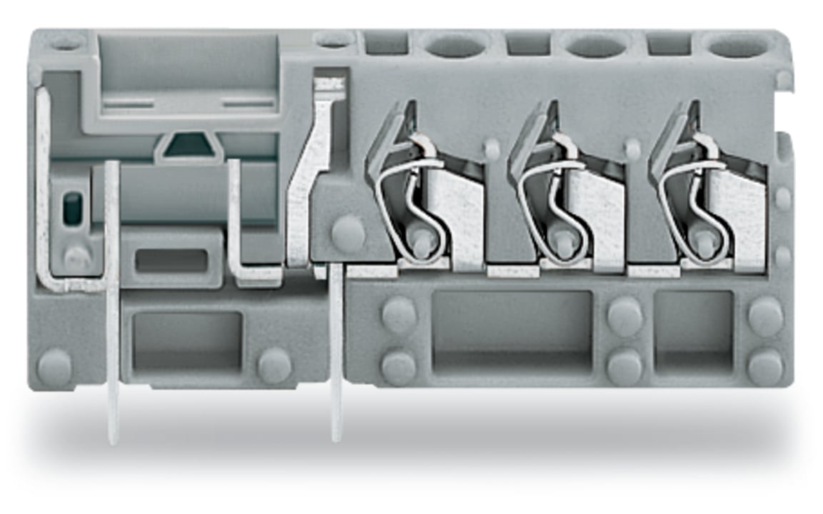WAGO 742 Series PCB Connector, 1-Contact, 5mm Pitch, Through Hole Mount, 1-Row, Cage Clamp Termination