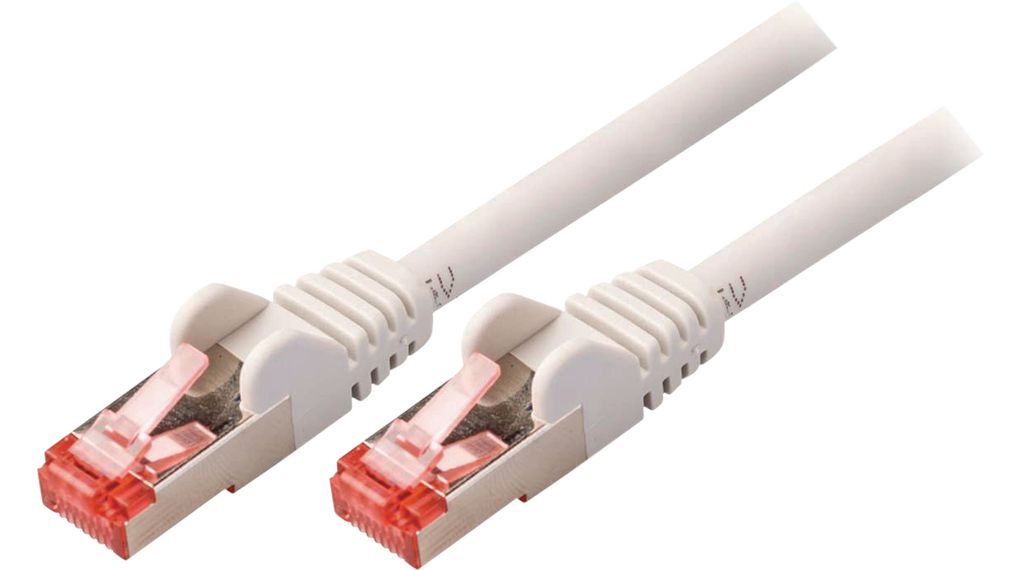 NedisCCGP85, 250mm Cat6, Grey RJ45 to Male RJ45 Male, S/FTP, Terminated LSZH, PVC Sheath