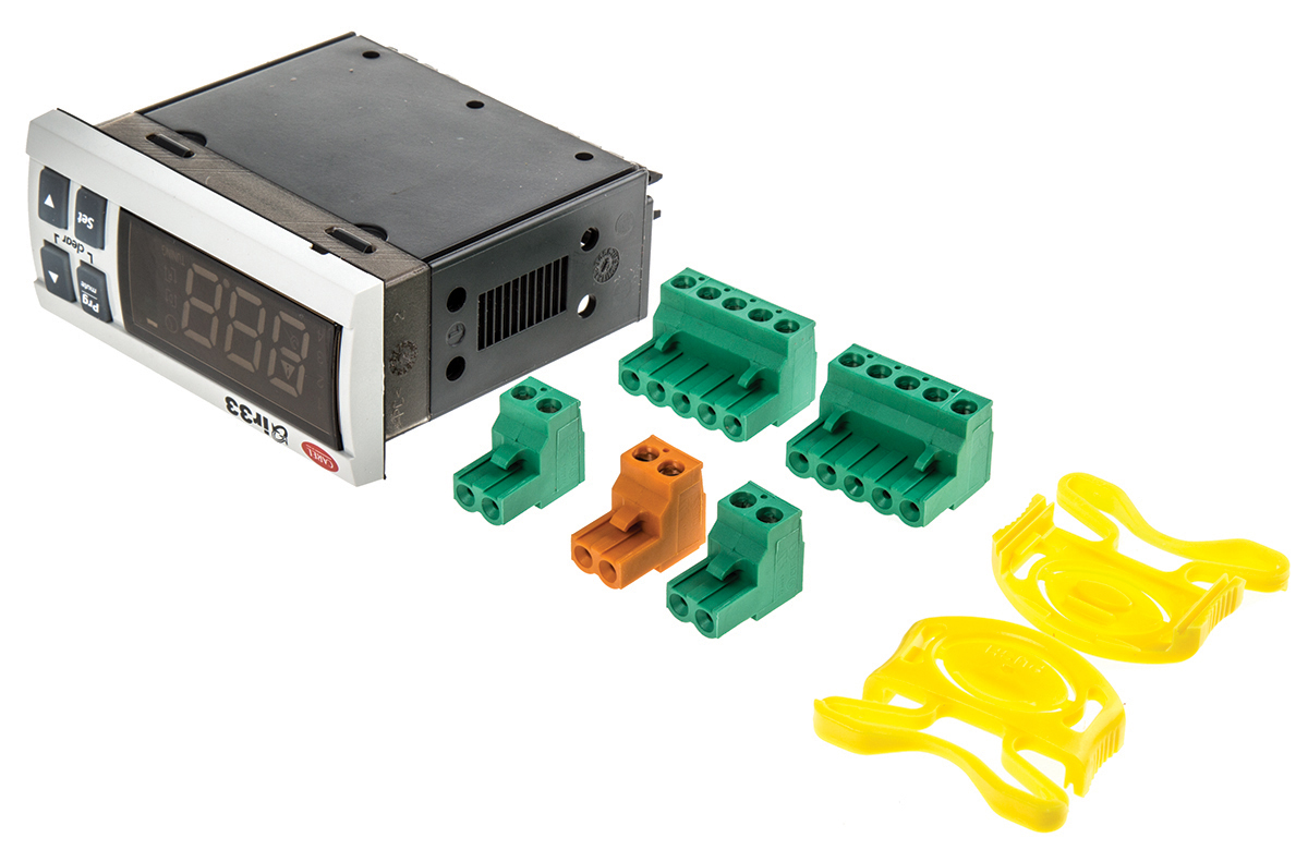 Carel IR33 Panel Mount PID Temperature Controller, 76.2 x 34.2mm, 4 Output SSR, 12 → 24 V ac, 12 → 30 V