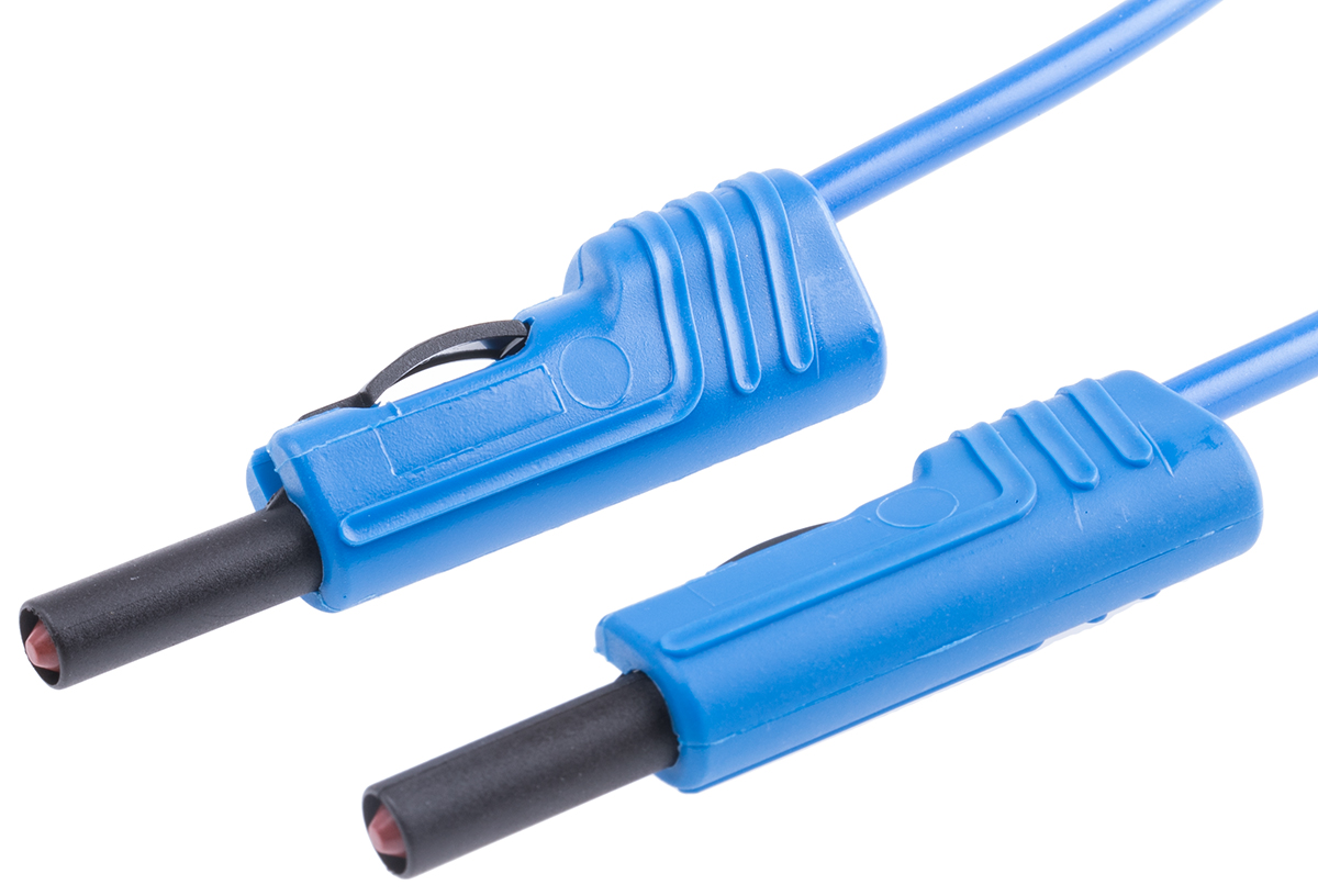 Hirschmann Test & Measurement, 16A, 60V dc, Blue, 2m Lead Length