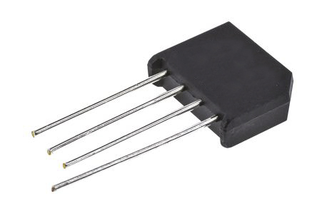 HY Electronic Corp Bridge Rectifier, 25A, 50V, 4-Pin