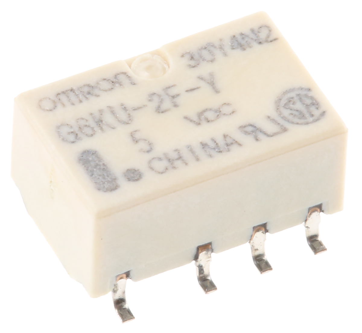 Omron Surface Mount Latching Signal Relay, 5V dc Coil, 1A Switching Current, DPDT
