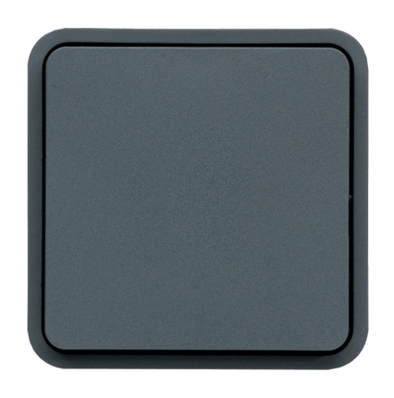 Hager Grey Rocker Light Switch, 1 Gang, WNA