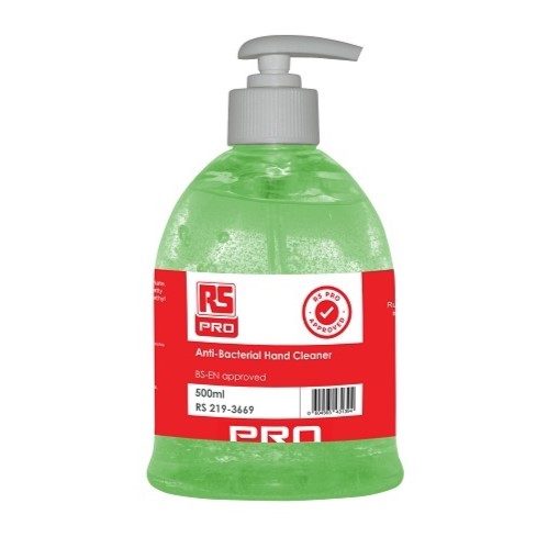 RS PRO Unscented Foaming Hand Cleaner Moisturising with Anti-Bacterial Properties - 500 ml Pump Bottle