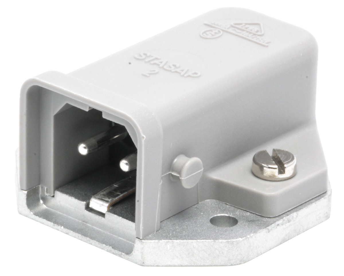 Hirschmann, ST IP20 Grey Surface Mount 2+PE Mains Connector Socket, Rated At 16A, 250 V