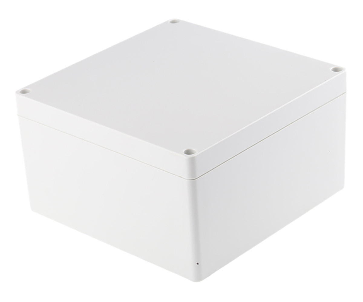 Hammond 1554 Series Grey ABS Enclosure, IP66, Grey Lid, 160 x 160 x 90.5mm