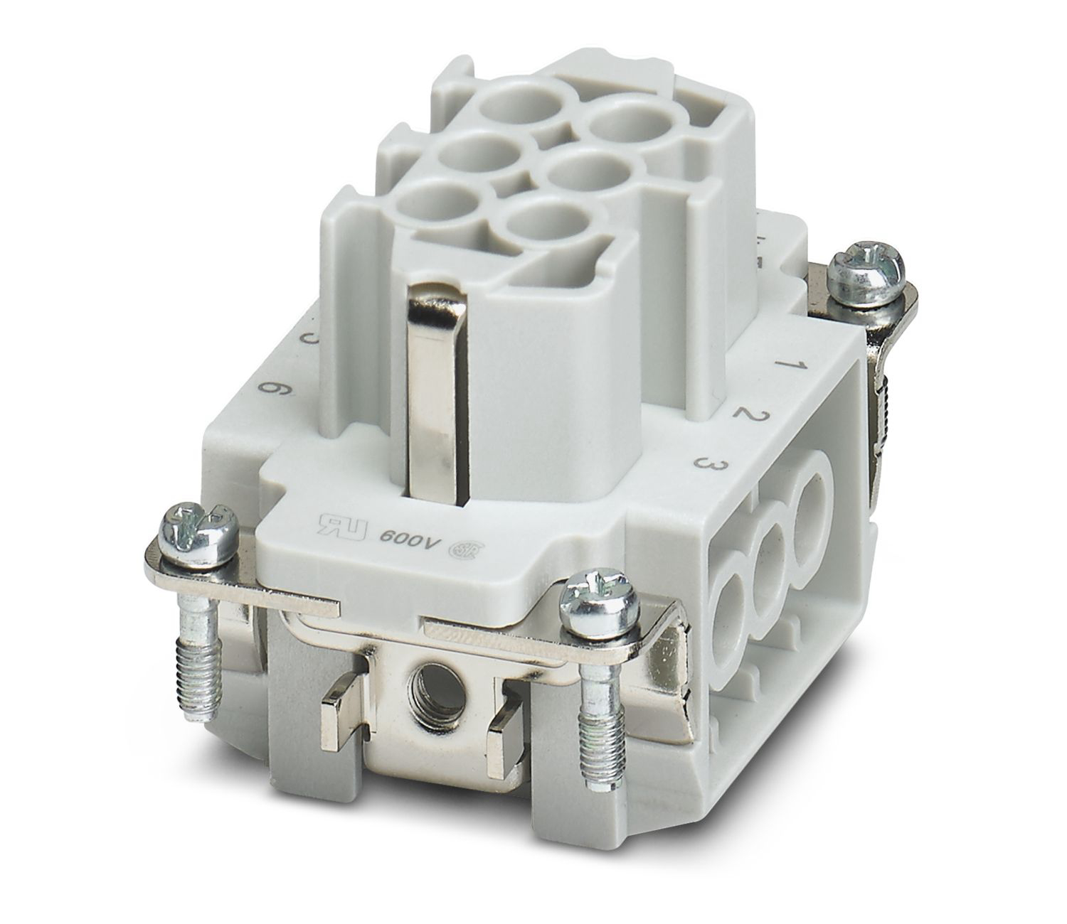 Phoenix Contact Heavy Duty Power Connector Insert, 16A, Female, HEAVYCON B6 Series, 6 Contacts