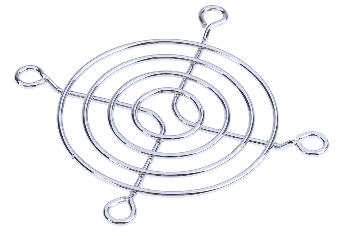 RS PRO Steel Finger Guard for 60mm Fans, 50mm Hole Spacing