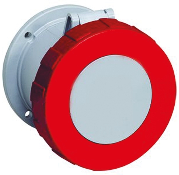 Amphenol Industrial, Tough & Safe IP67 Red Panel Mount 3P + E Industrial Power Socket, Rated At 125A, 415 V