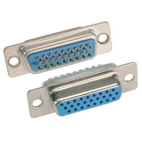 L-Com SDH 15 Way Through Hole D-sub Connector Plug, 2.77mm Pitch, with Boardlocks, Screw Locks