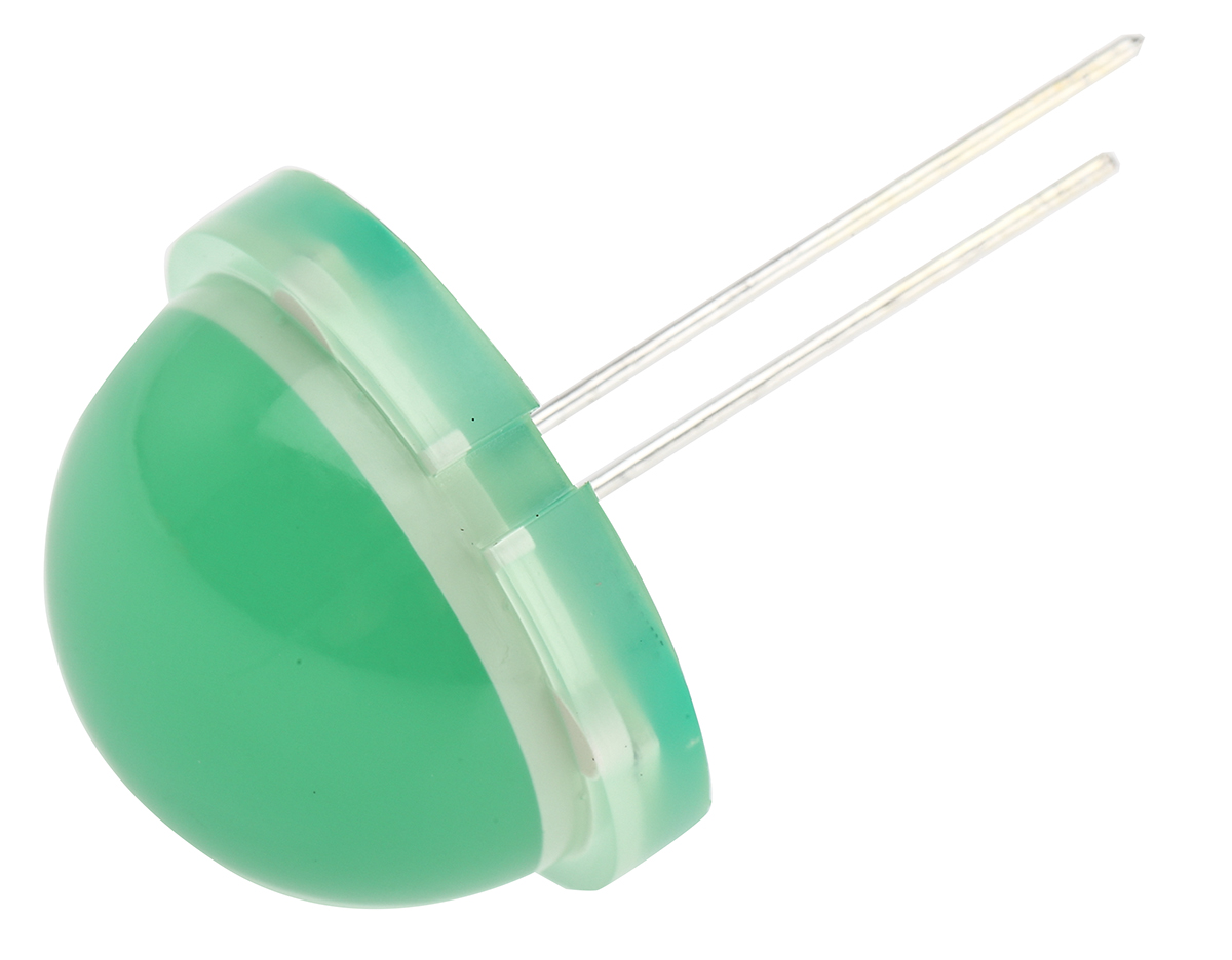 Kingbright6 → 8 V Green LED 20 mm Through Hole, BIG LAMP DLC2/6GD