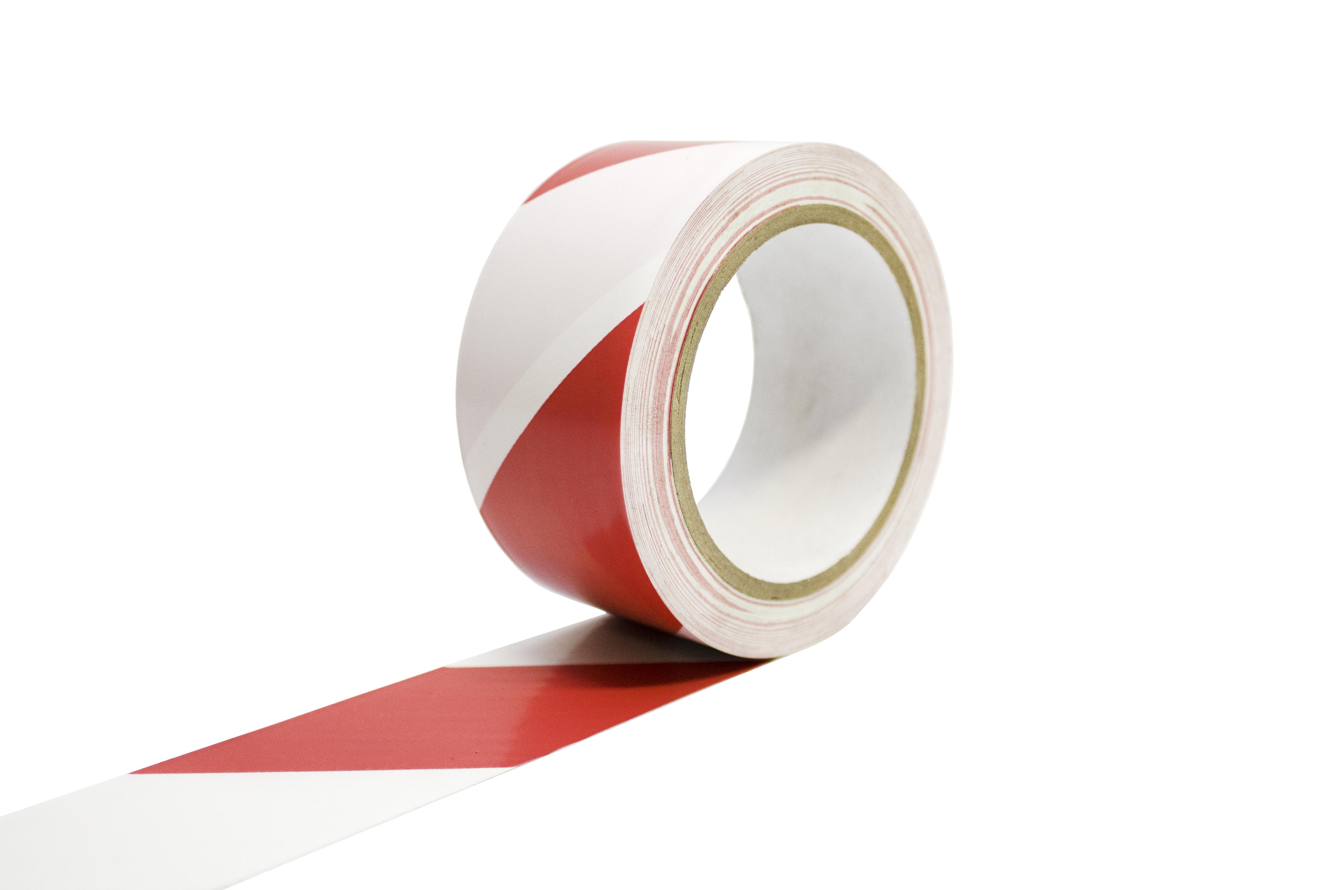 Coba Europe Red/White PVC 33m Hazard Tape