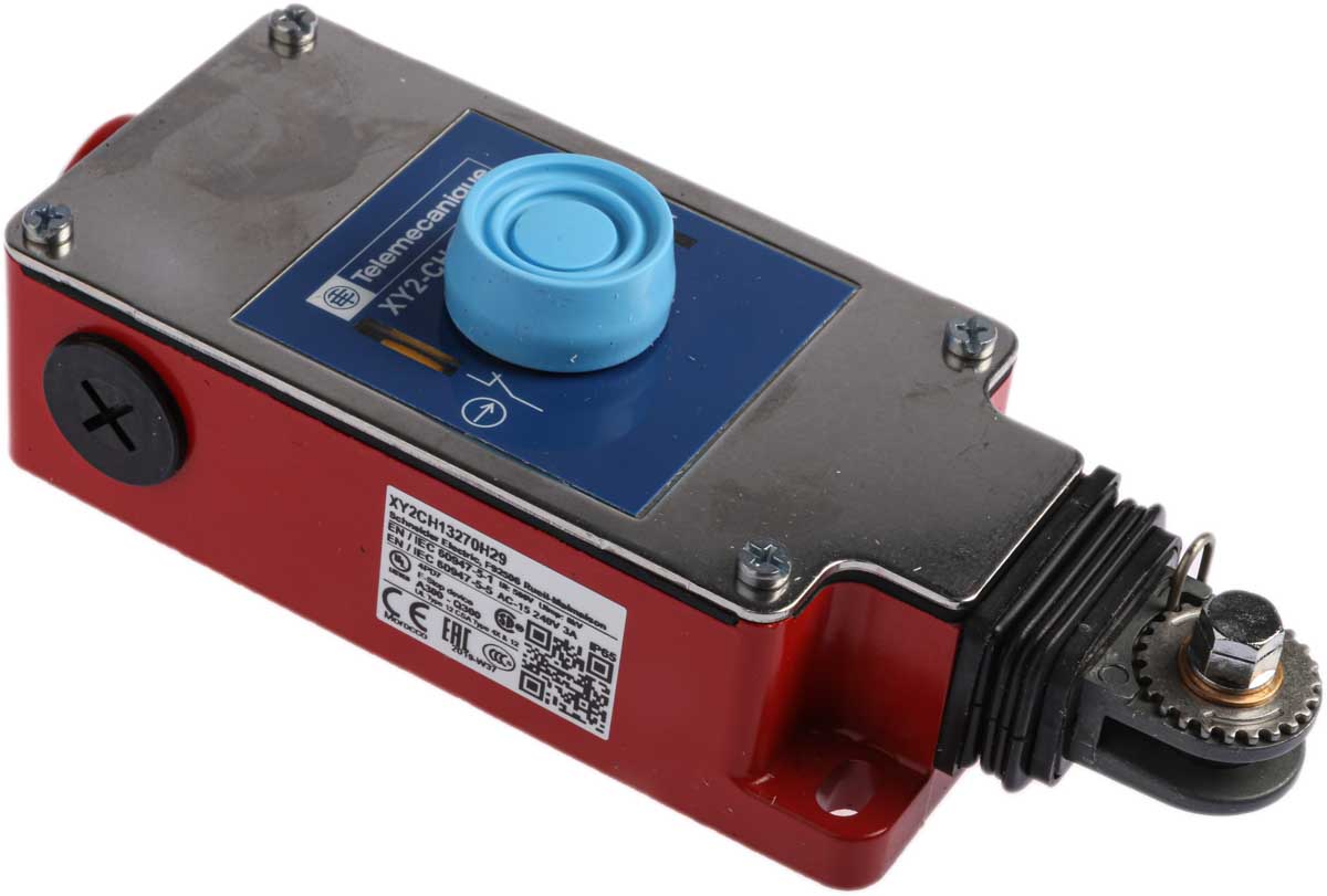 Telemecanique Sensors XY2-CH Rope Pull Switch, 15m, 2NC, Straight