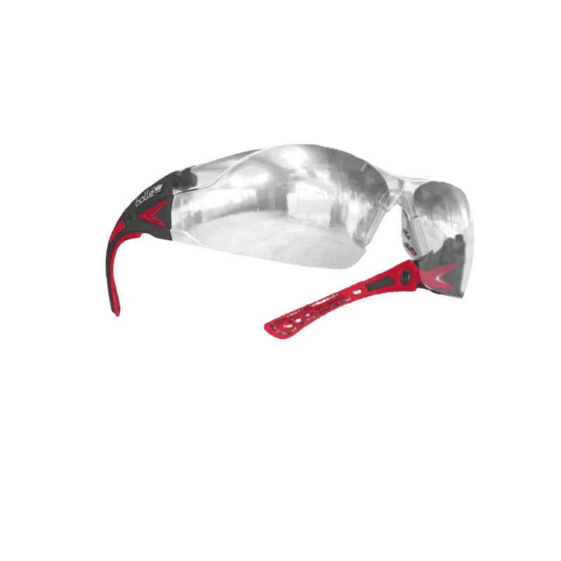 Bolle Safety RUSH+ Anti-Mist UV Safety Glasses, Clear Polycarbonate Lens, Vented