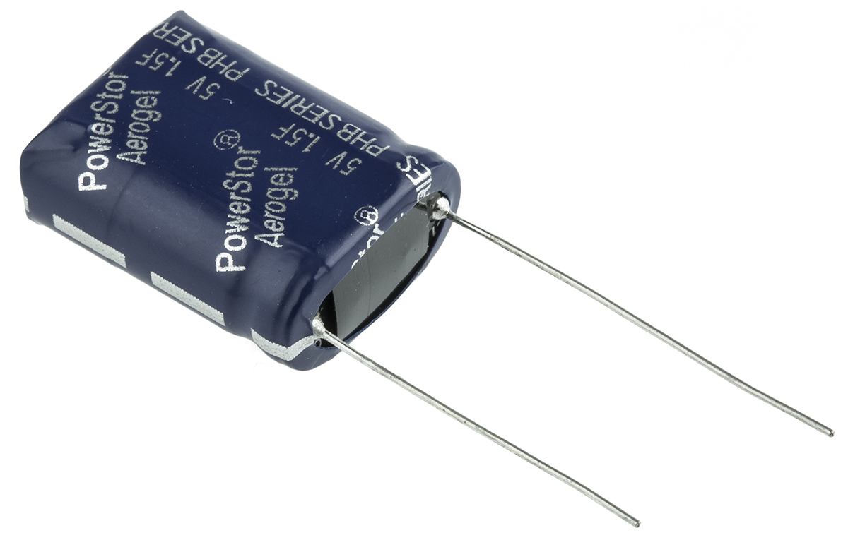Eaton 1.5F Supercapacitor -10 → +30% Tolerance 5V dc, Through Hole
