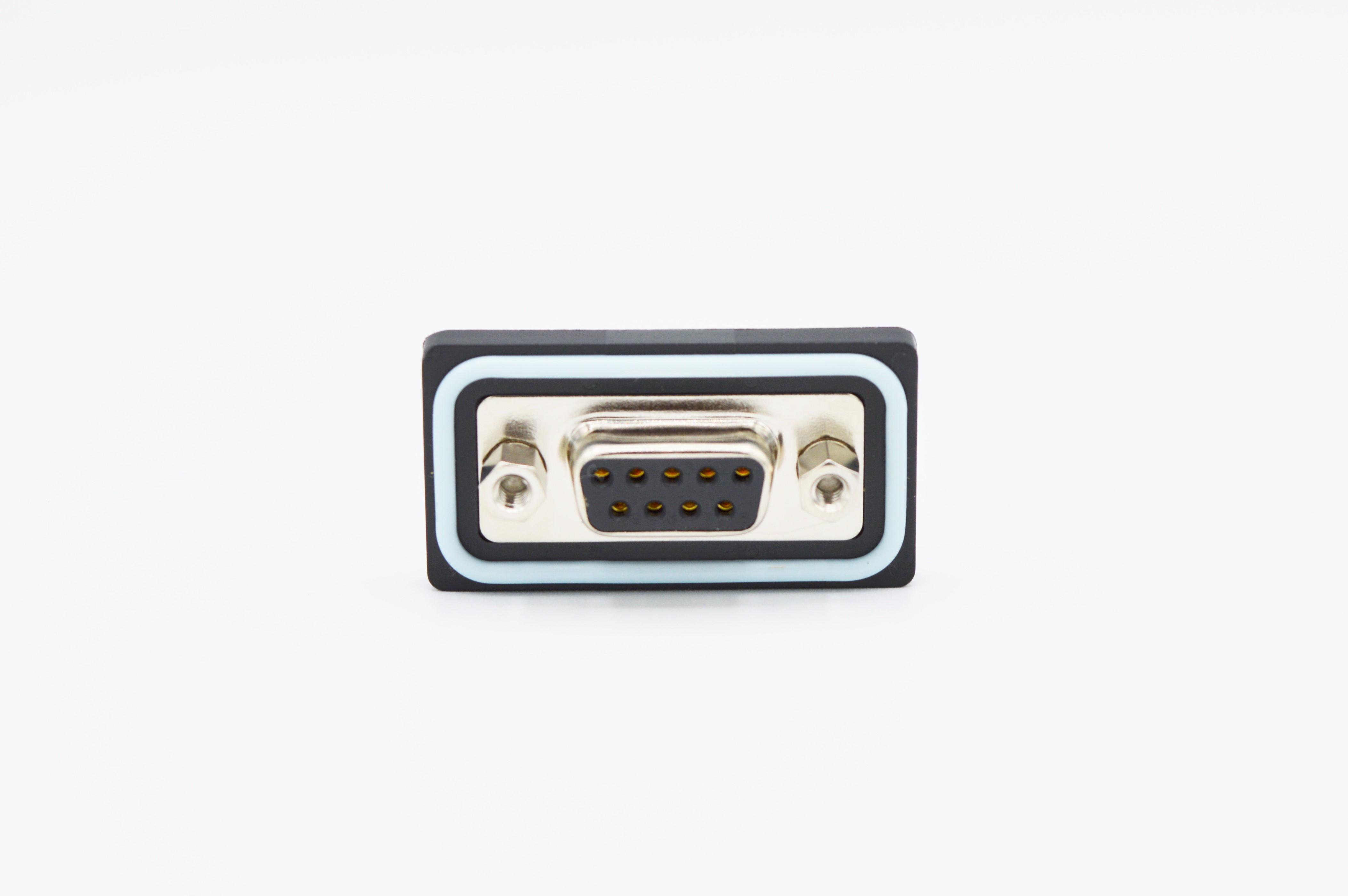 Norcomp SDF 9 Way Right Angle D-sub Connector Socket, 2.74mm Pitch, with 4-40 Screw Locks, Threaded Inserts