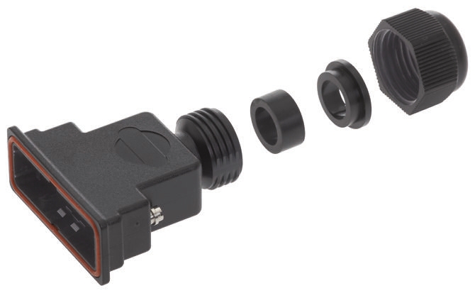 HARTING D-sub Waterproof Series Polymer D Sub Backshell, 15 Way