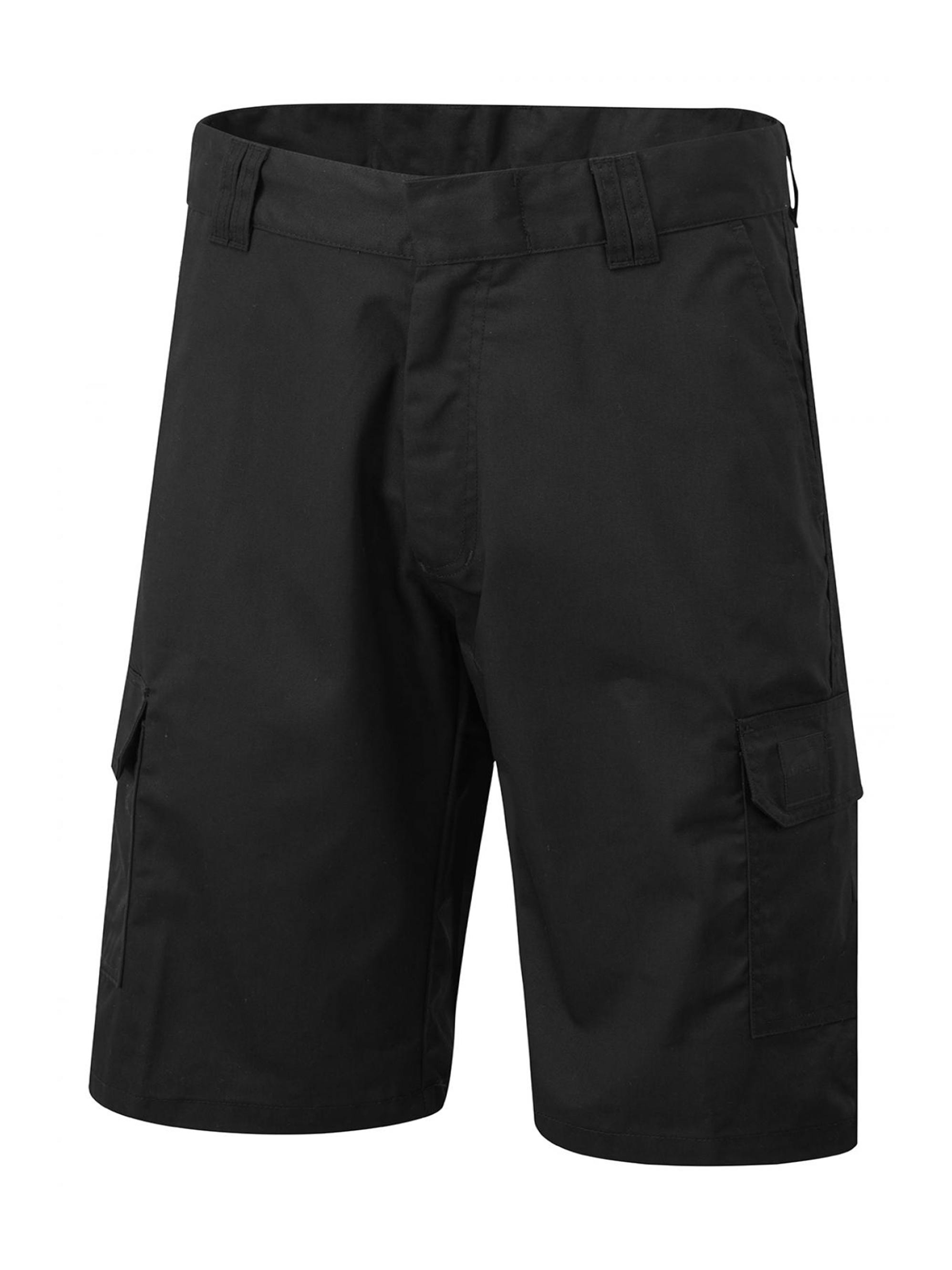 RS PRO Black 35% Cotton, 65% Polyester Work shorts, 38in