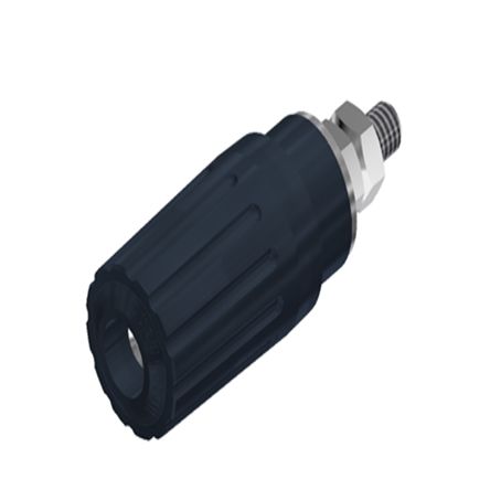 Hirschmann Test & Measurement 35A, Green Binding Post With Brass Contacts and Nickel Plated - 15mm Hole Diameter