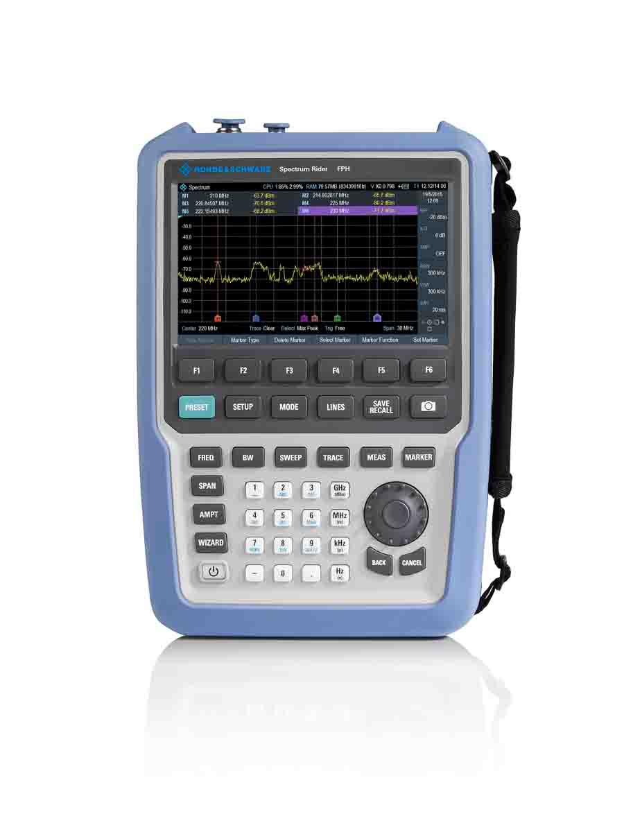 Rohde & Schwarz FPH-COM1 Handheld Spectrum Analyser, 5 KHz → 4 GHz