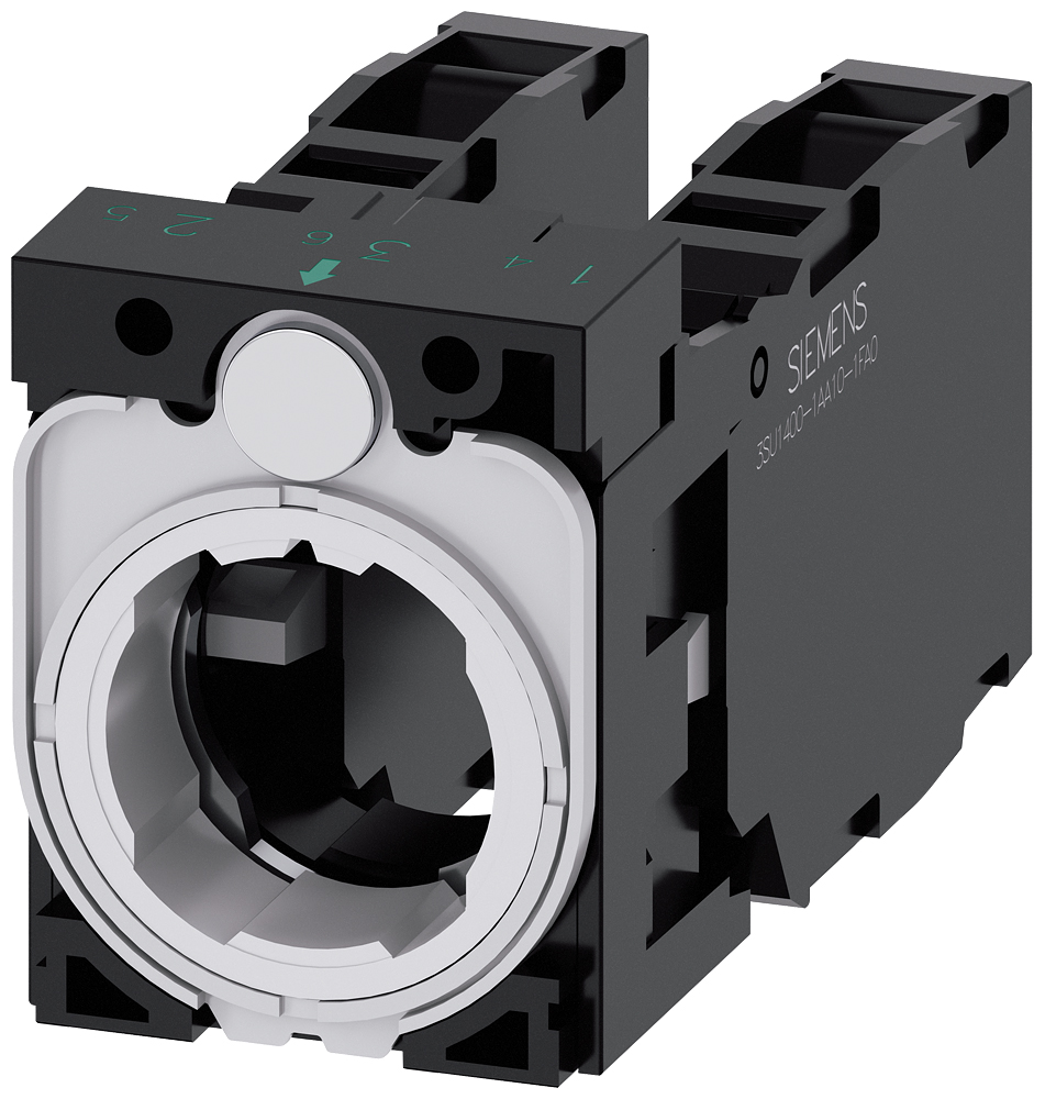 Siemens SIRIUS ACT 3SU15 Series Contact Block, 5 ... 500V, 2NO + 2NC