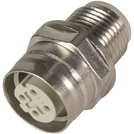 HARTING 4 Pole M12 Socket to 4 Pole M12 Plug Adapter