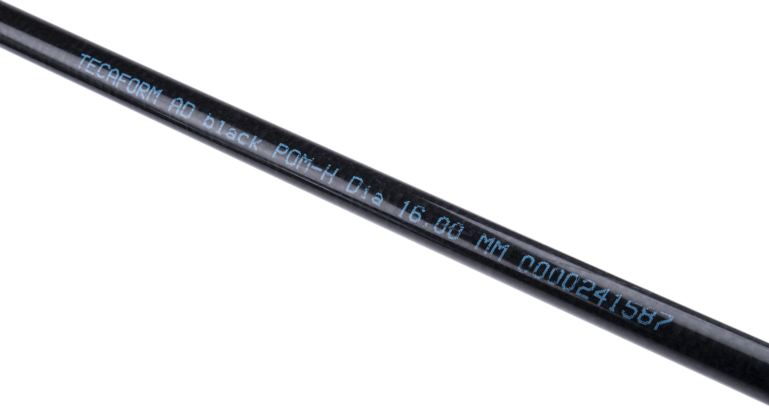 RS PRO Black Acetal Rod, 1m x 16mm Diameter
