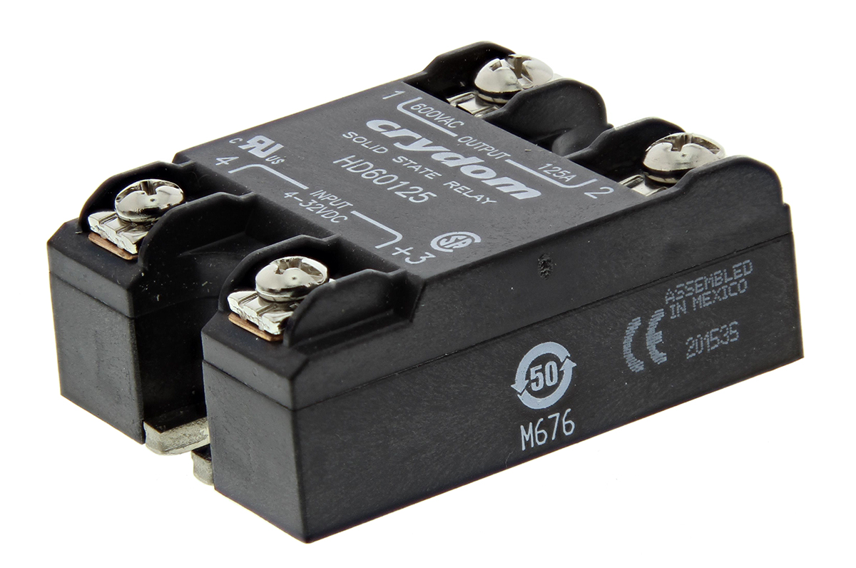 Sensata Crydom HA AND HD SERIES Series Solid State Relay, 125 A Load, Panel Mount, 660 V ac Load, 32 V Control